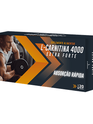 L-Carnitina 4000 Extra Forte 20 Ampolas Novo Horizonte