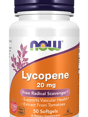 Lycopene 20 mg 50 Softgels Now