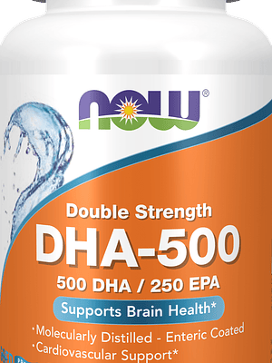 Dha - 500 Alta Potência (500 Dha / 250 Epa) 90 Cápsulas Now