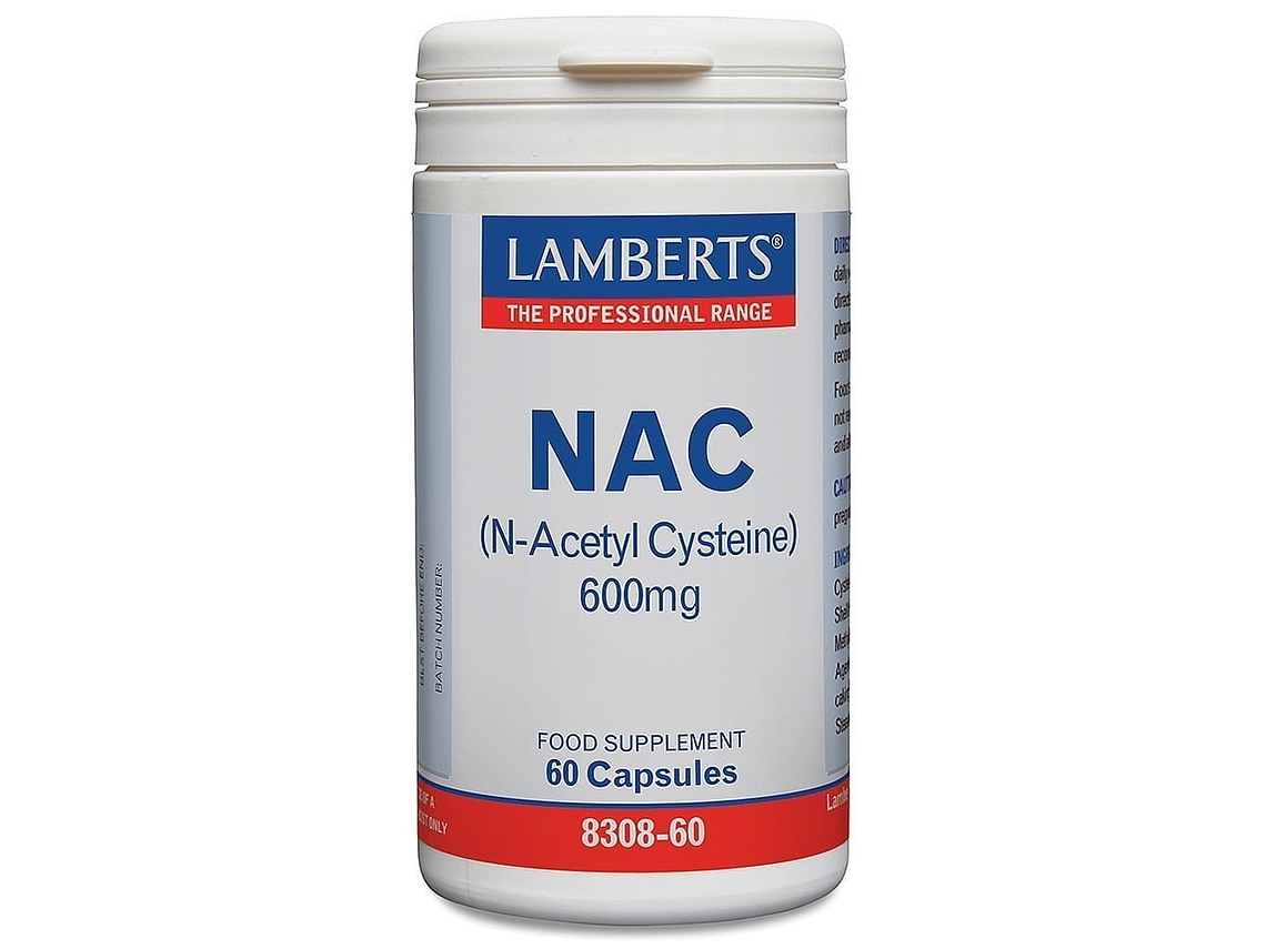 Nac (N_Acetil Cisteina) 600 Mg. 60 Cápsulas Lamberts 1