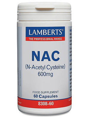 Nac (N_Acetil Cisteina) 600 Mg. 60 Cápsulas Lamberts