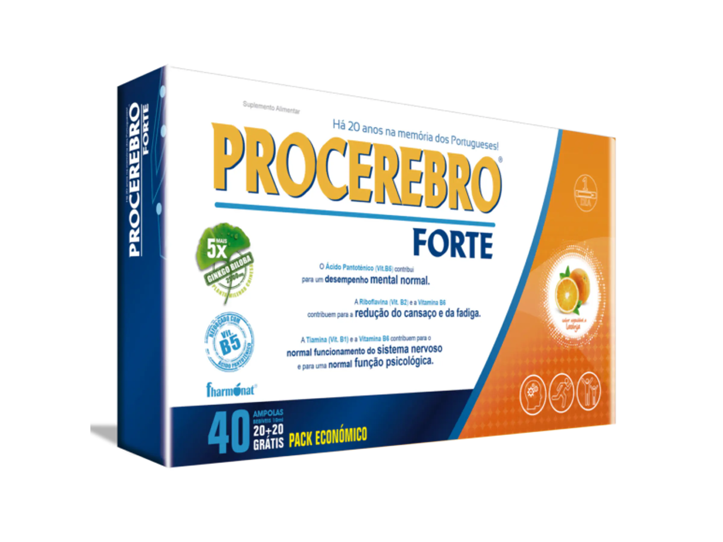 Procerebro Forte 20+20Grátis Ampolas Fharmonat 1