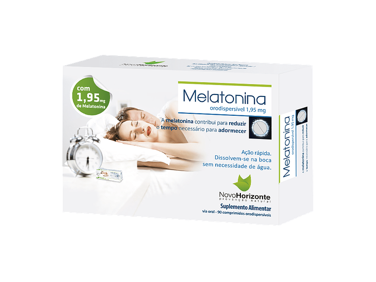 Melatonina Orodispersível 1,95 Mg 90 Comprimidos Novo Horizonte 1