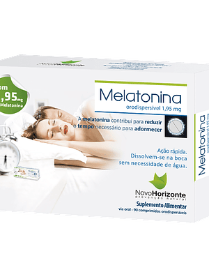 Melatonina Orodispersível 1,95 Mg 90 Comprimidos Novo Horizonte