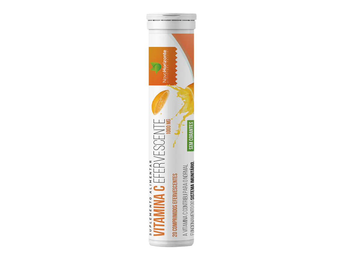 Vitamina C 1000 Mg 20 Comprimidos Efervescentes Novo Horizonte 1