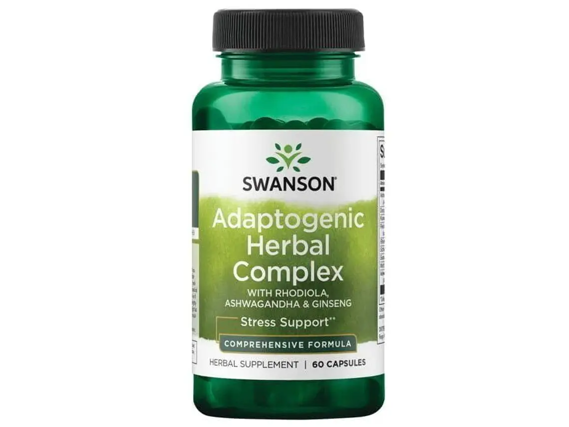Adaptogenic Herbal Complex 60 Cápsulas  Swanson 1