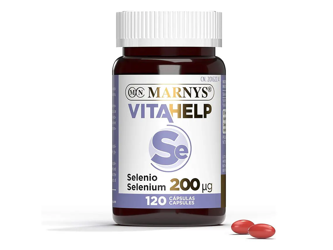 Selénio 200 μg Vitahelp 120 Cápsulas Marnys 1