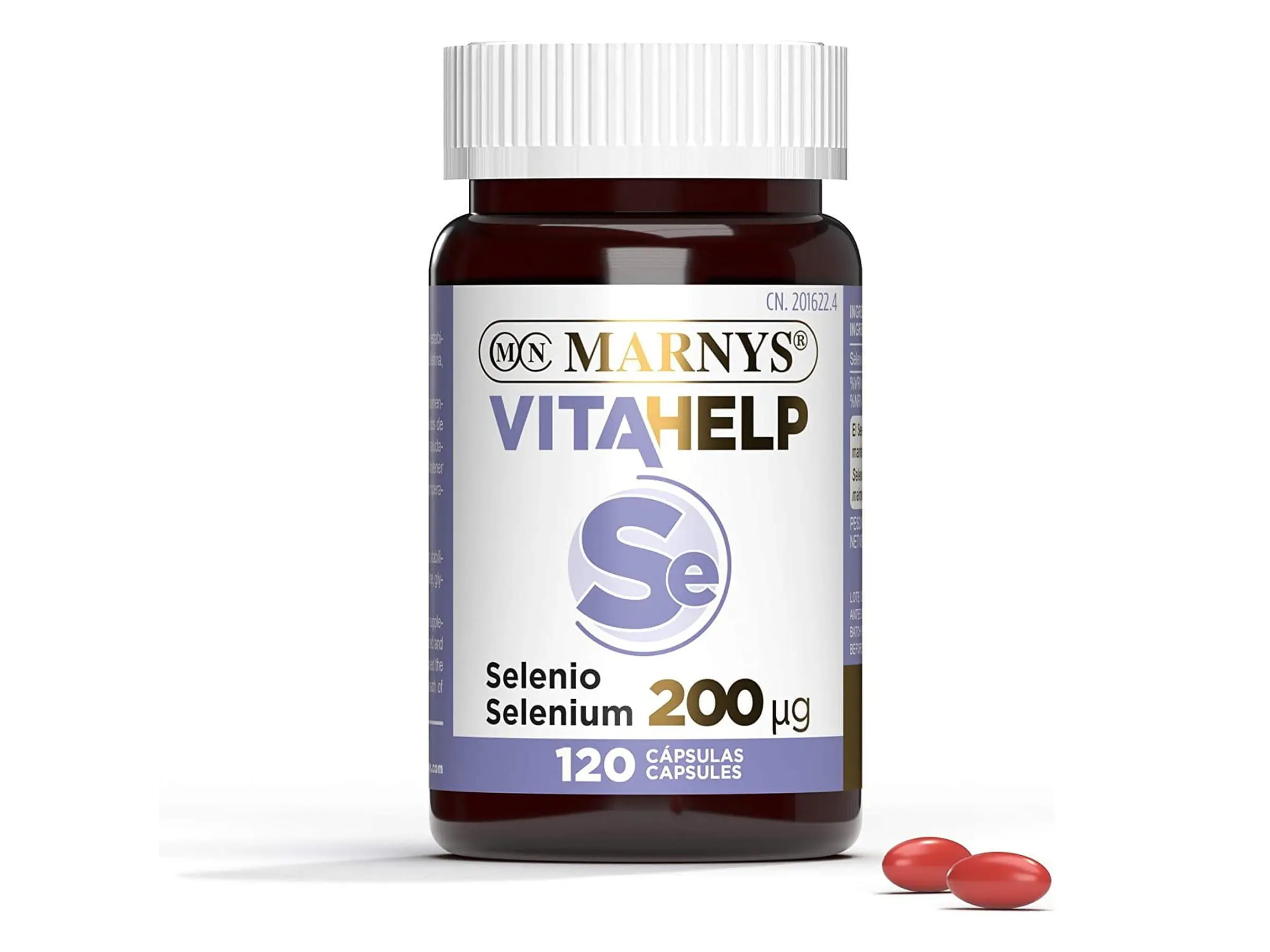 Selénio 200 μg Vitahelp 120 Cápsulas Marnys 1