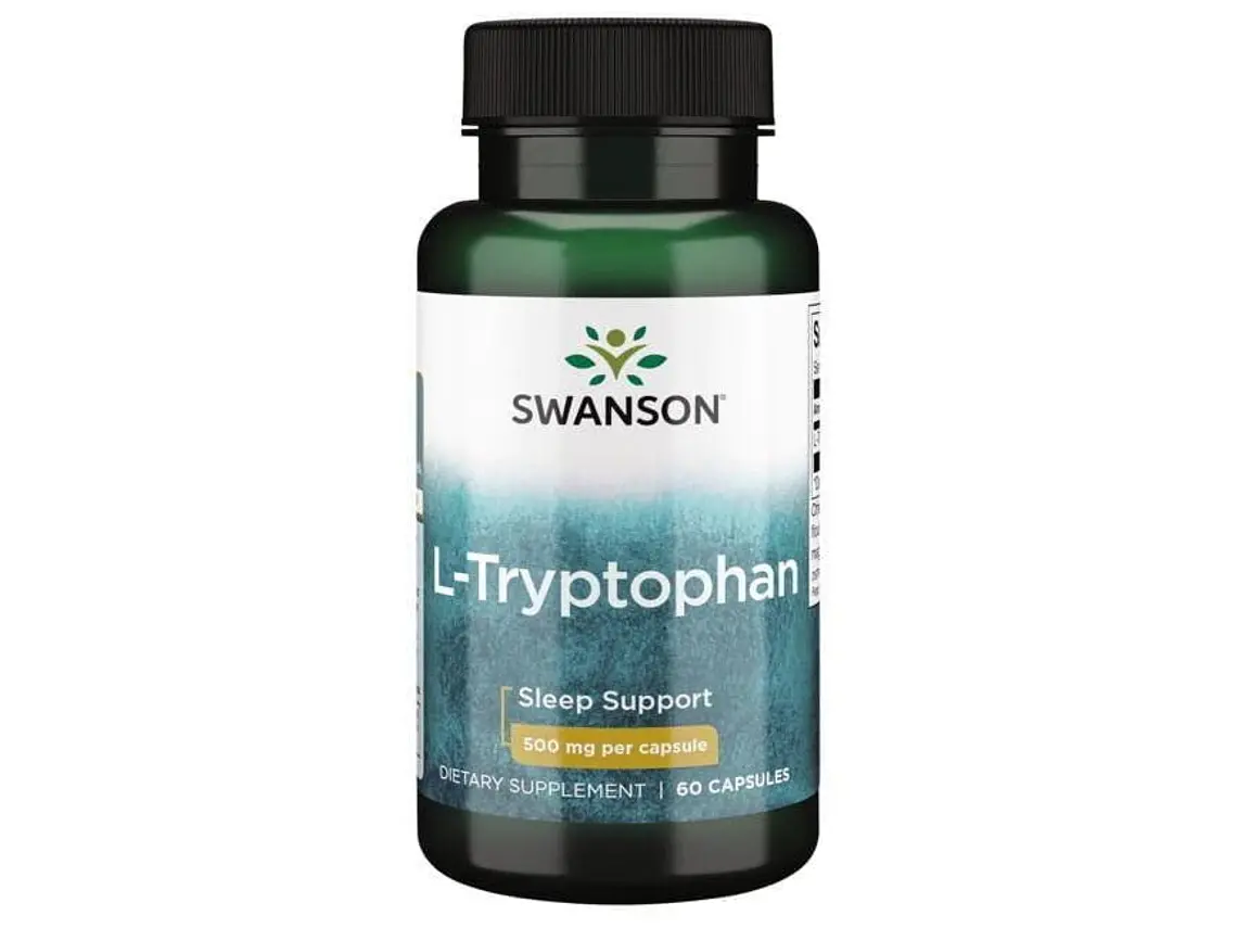 L-Tryptophan 500 Mg 60 Cápsulas  Swanson 1
