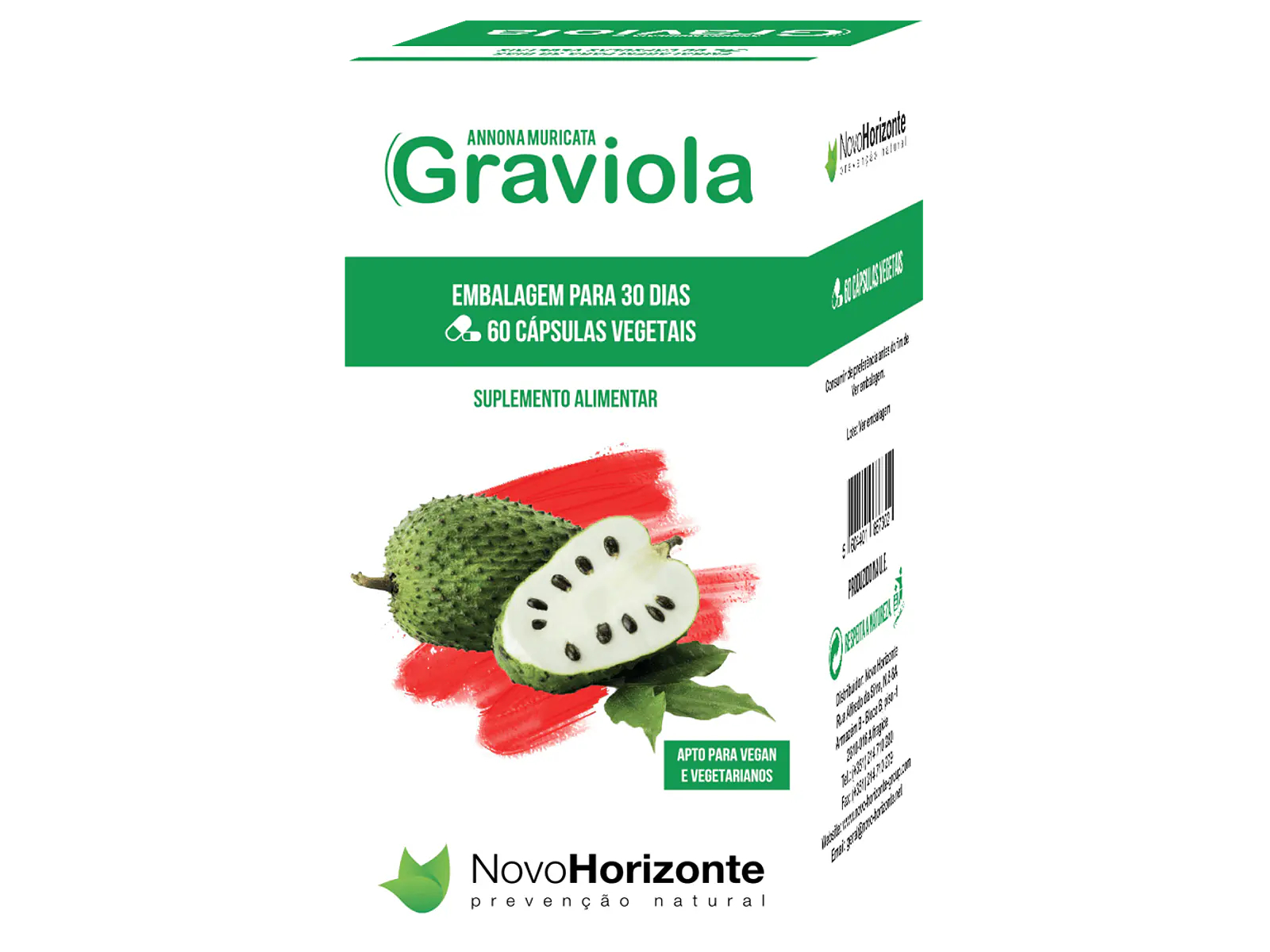Graviola 300 Mg 60 Cápsulas Novo Horizonte 1