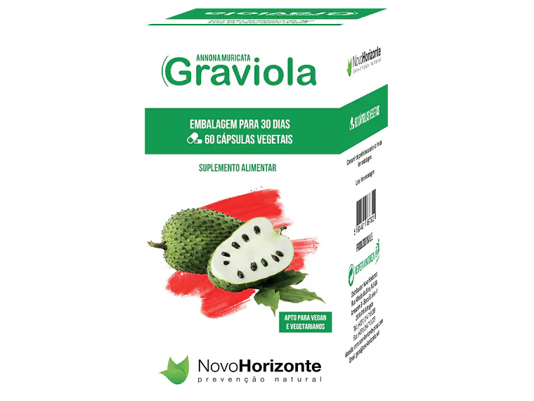 Graviola 300 Mg 60 Cápsulas Novo Horizonte 1