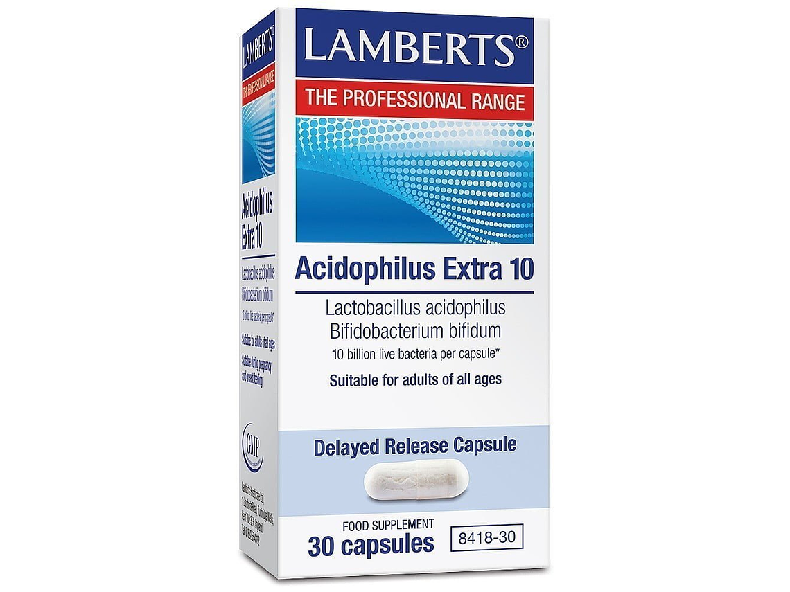 Acidophilus Extra 10 (10000 Milhões Por Cáps.) Lamberts 1
