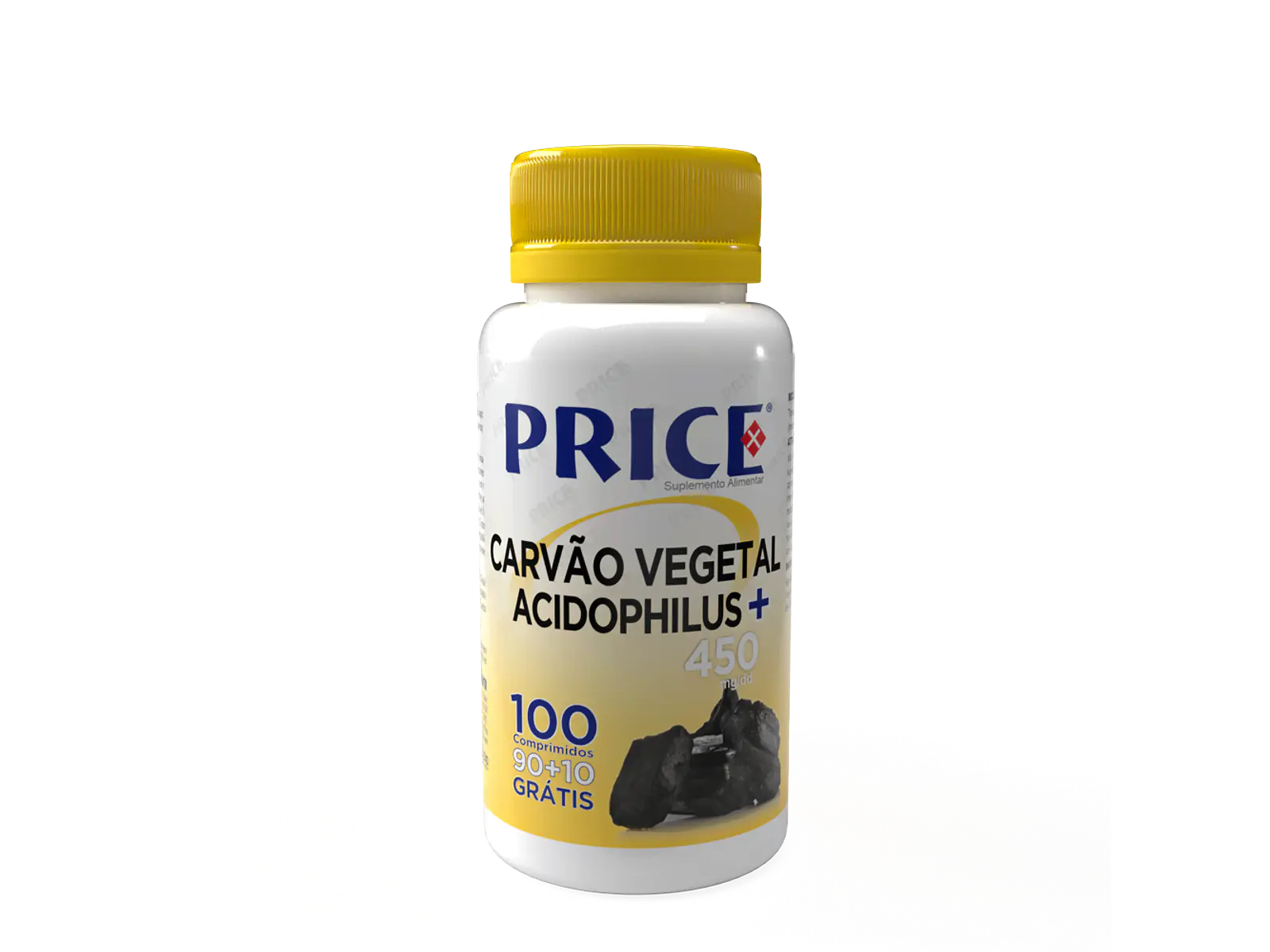 Price - Carvão Vegetal + Acidophilus 90 + 10 Grátis Comprimidos Fharmonat 1