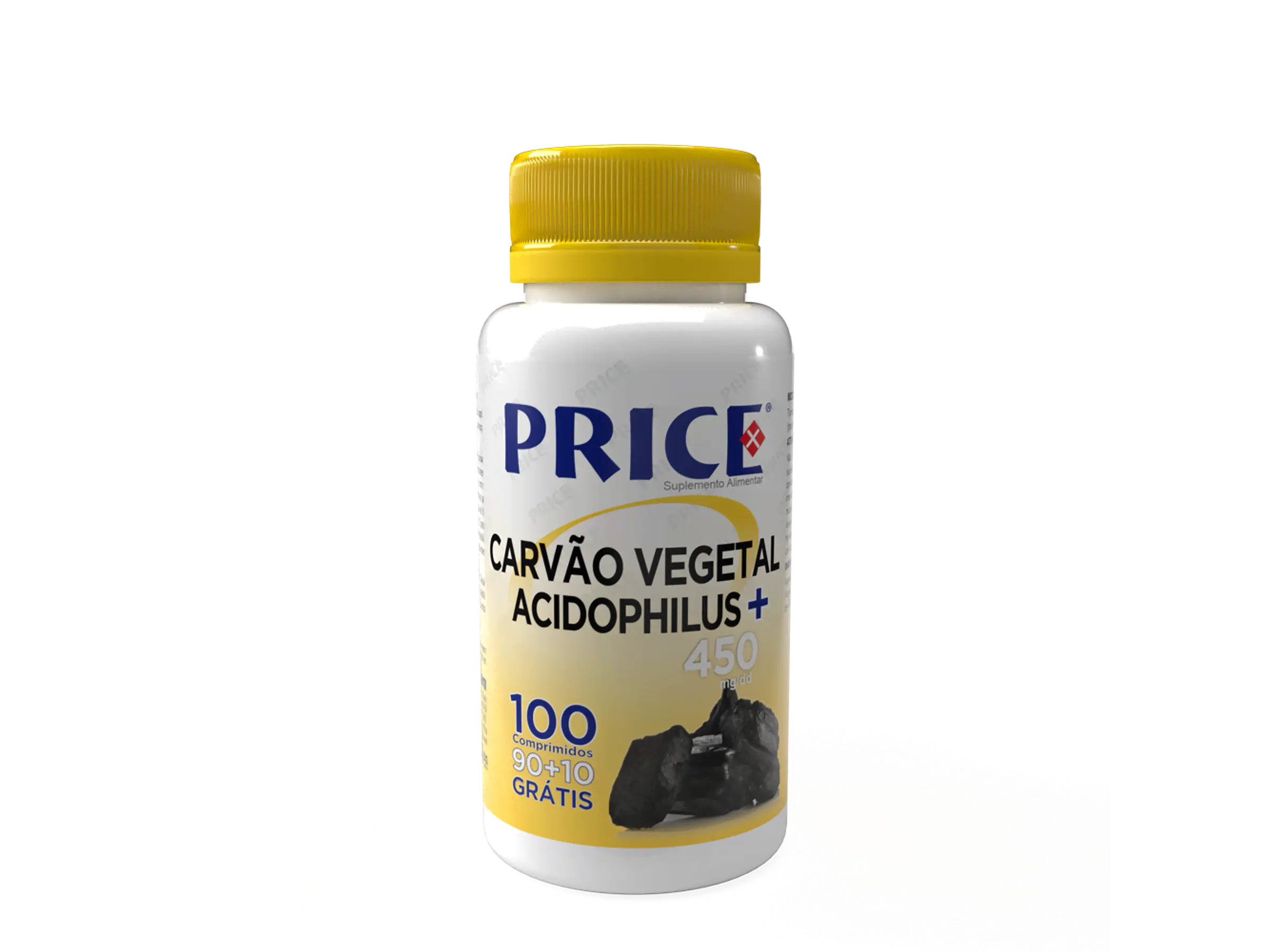 Price - Carvão Vegetal + Acidophilus 90 + 10 Grátis Comprimidos Fharmonat 1