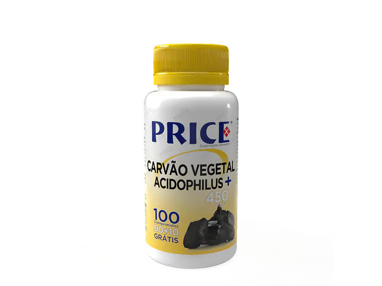 Price - Carvão Vegetal + Acidophilus 90 + 10 Grátis Comprimidos Fharmonat 1