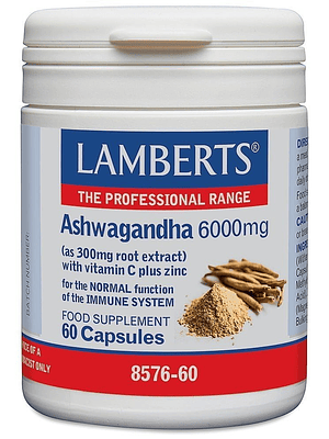 Ashwagandha 6000 Mg 60 Cápsulas Lamberts
