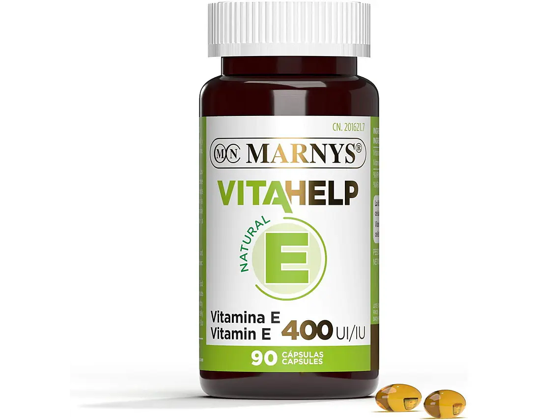 Vitamina E 400 UI Vitahelp 90 Cápsulas Marnys 1