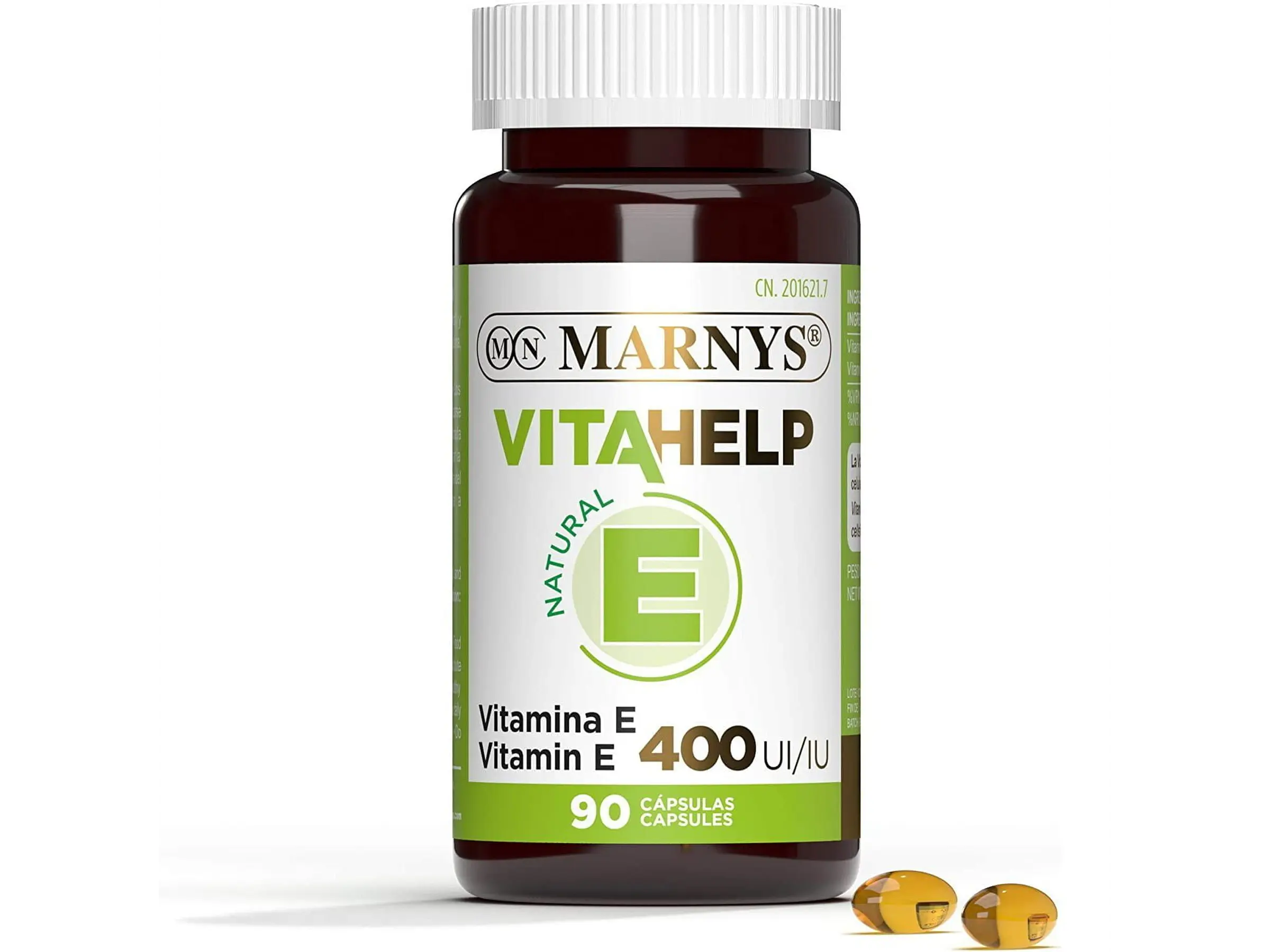 Vitamina E 400 UI Vitahelp 90 Cápsulas Marnys 1