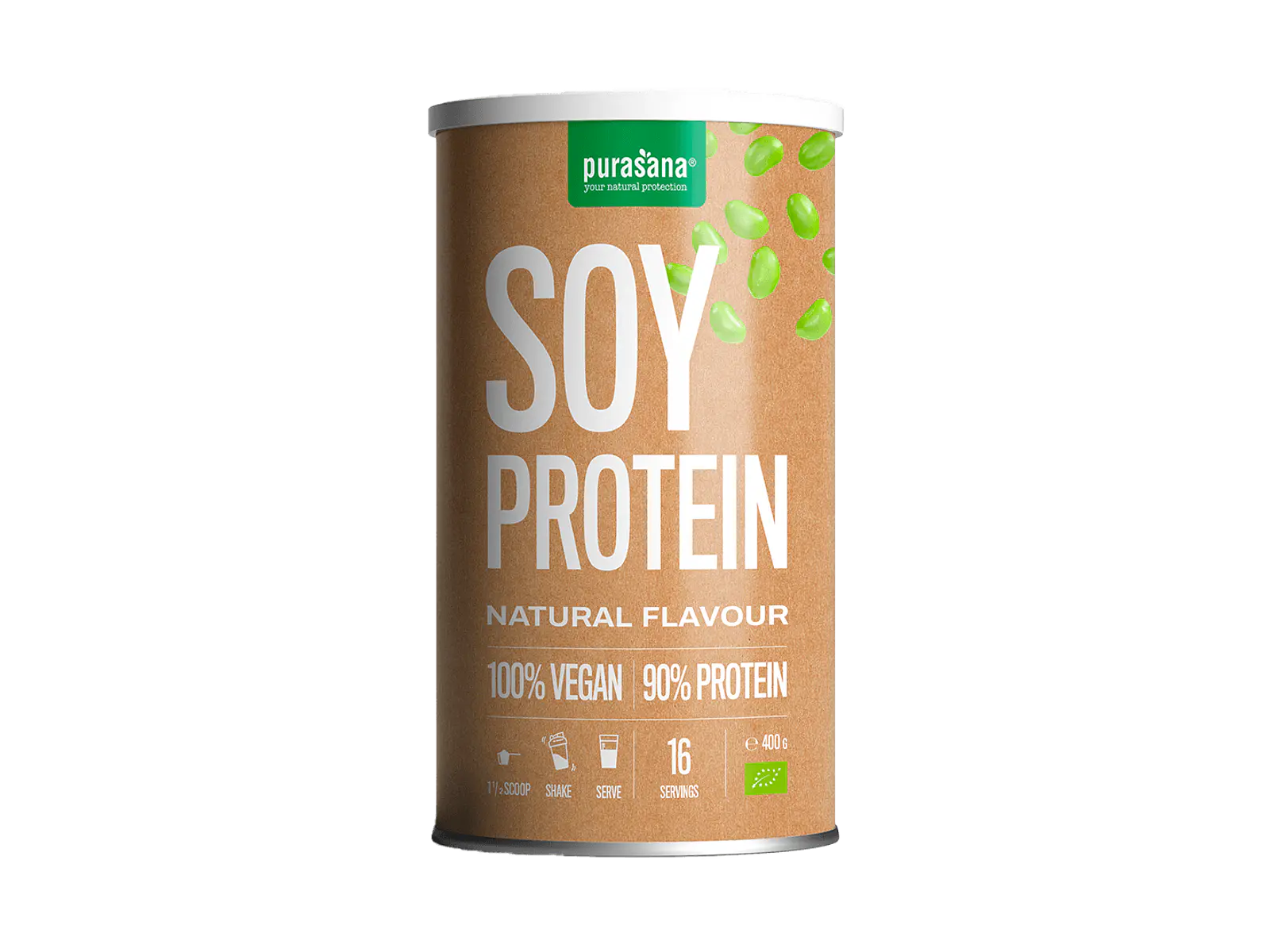 Proteína Soja Vegan 400g Purasana 1