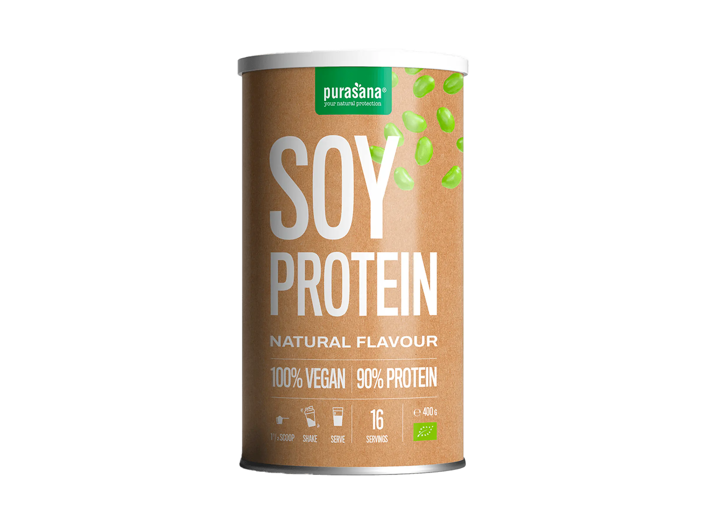 Proteína Soja Vegan 400g Purasana 1