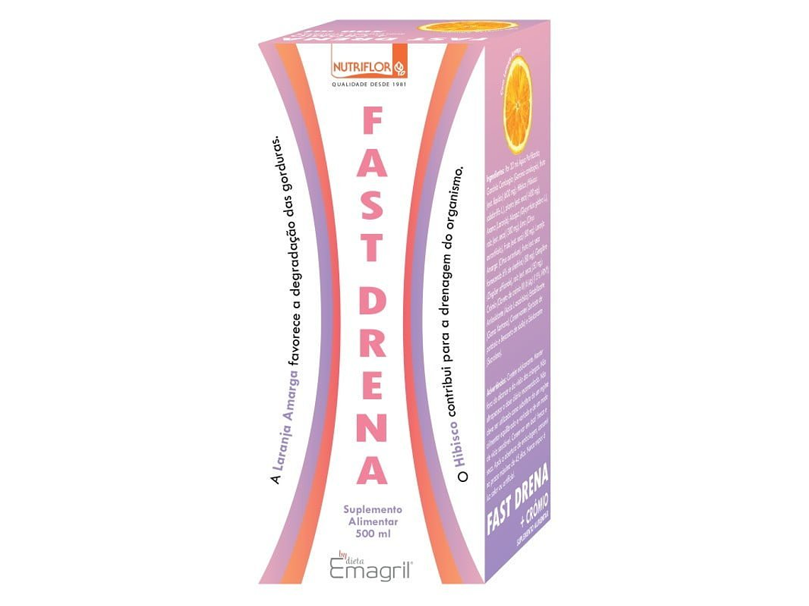 Emagril - Fast Drena + Crómio 500 Ml Nutriflor 1