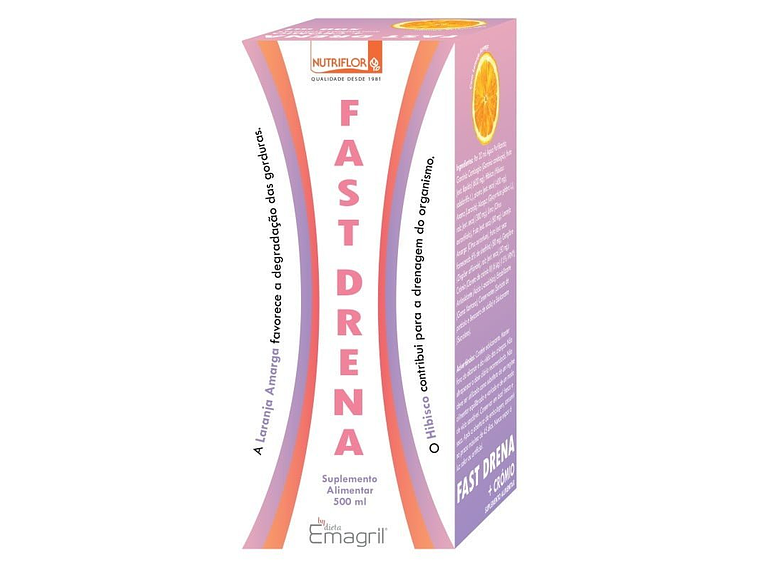 Emagril - Fast Drena + Crómio 500 Ml Nutriflor 1