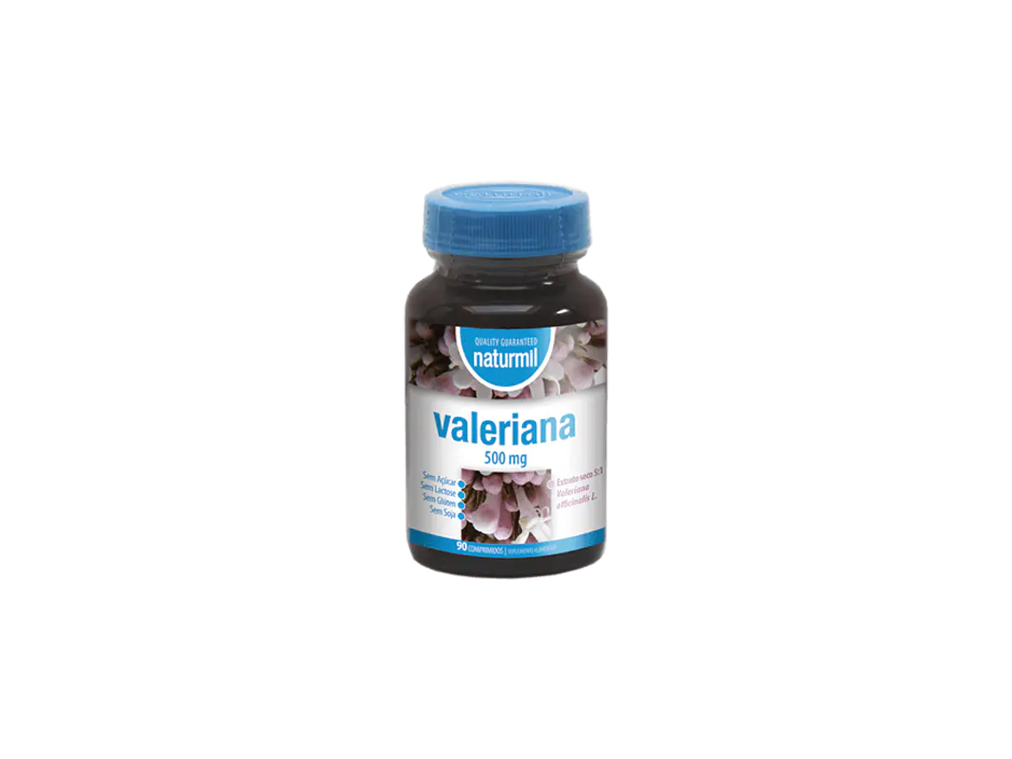 Valeriana 500mg 90 Comprimidos Naturmil 1