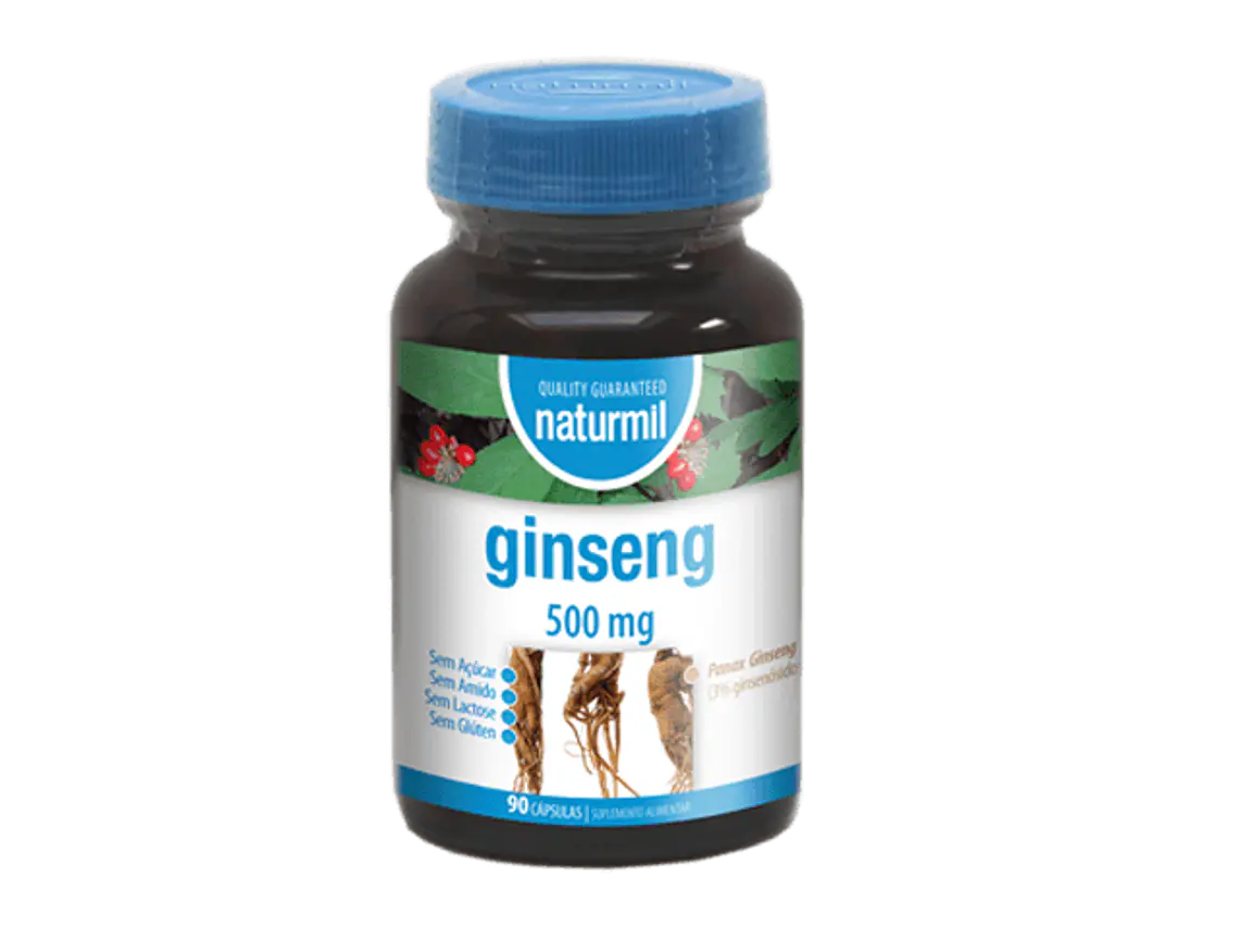 Ginseng 500mg 90 Cápsulas Naturmil 1