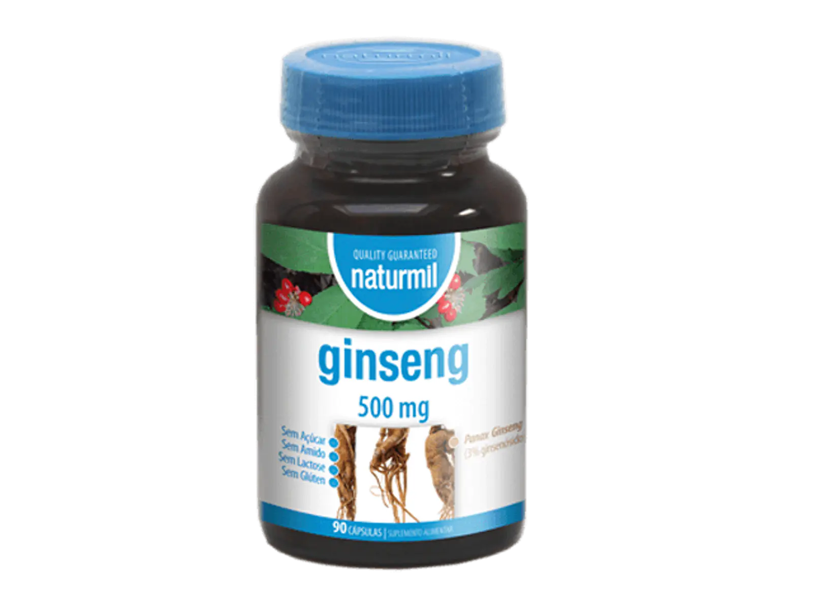 Ginseng 500mg 90 Cápsulas Naturmil 1