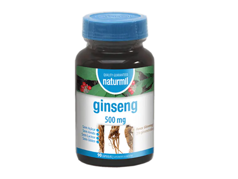 Ginseng 500mg 90 Cápsulas Naturmil 1
