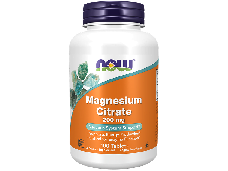 Magnesium Citrate (200 Mg) 100 Comprimidos Now 1