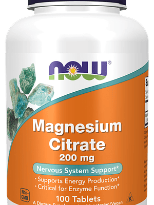 Magnesium Citrate (200 Mg) 100 Comprimidos Now