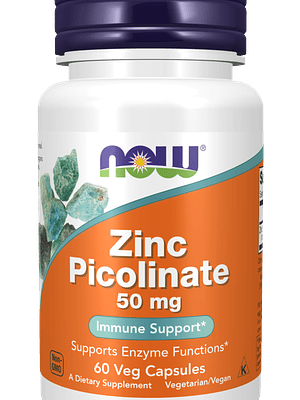 Zinc Picolinate 50 Mg 60 Cápsulas Vegetais Now