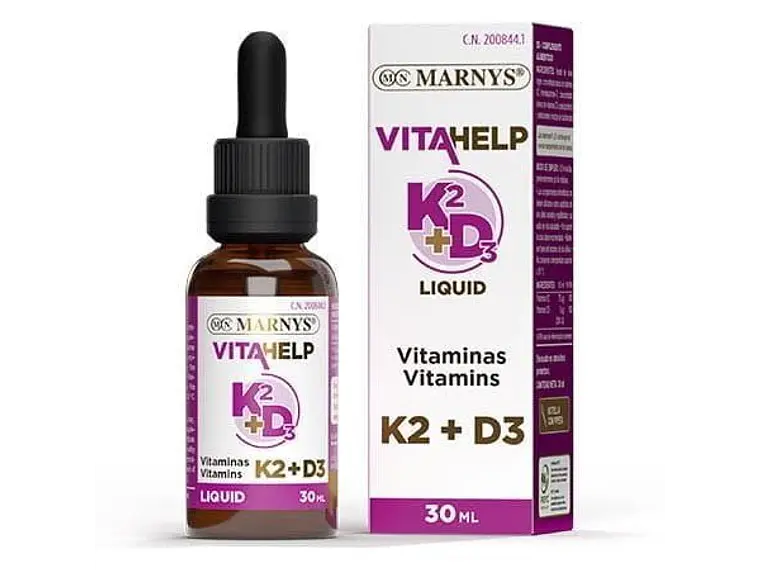 Vitamina K2+D3 Líquida Vitahelp 30 Ml. Marnys 1