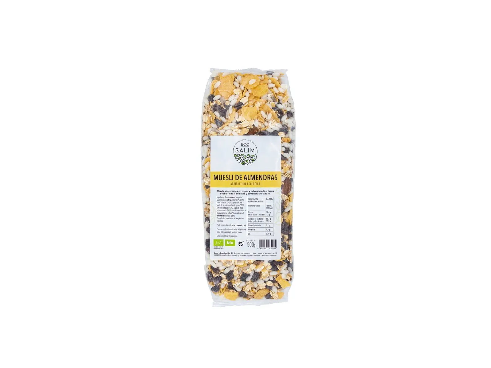 Muesli de Amêndoas Bio 500g Eco-Salim 1