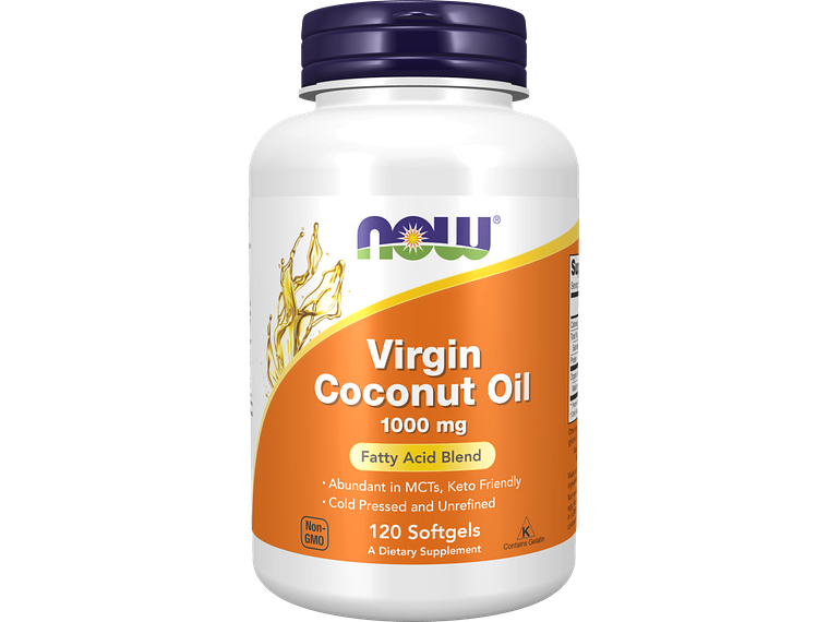 Virgin Coconut Oil 1000 mg Softgels Now 1