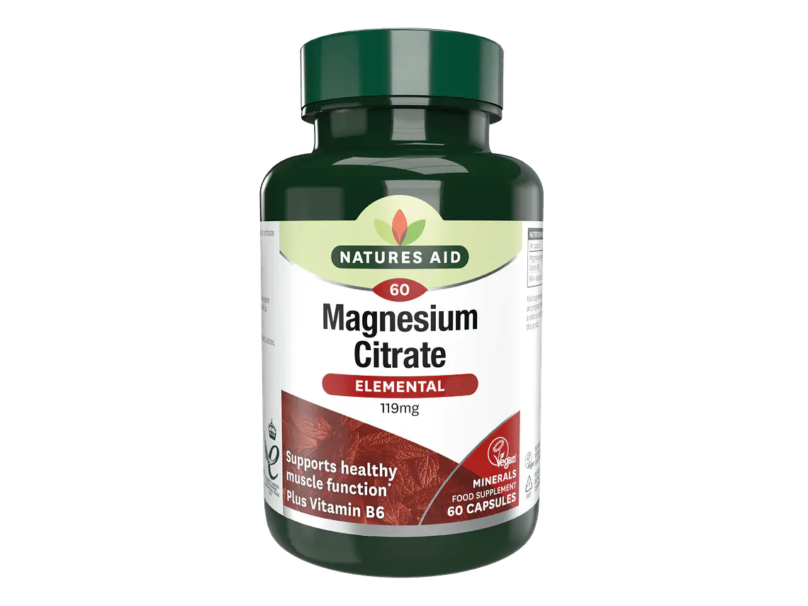 Citrato De Magnésio 60 Cápsulas Natures Aid 1