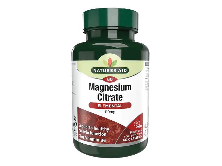 Citrato De Magnésio 60 Cápsulas Natures Aid 1