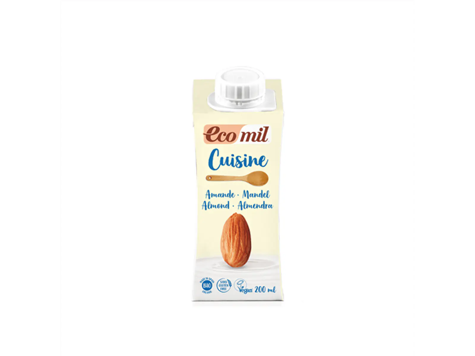 Preparado Culinária Á Base De Amêndoas Bio 200 Ml. Ecomil 1