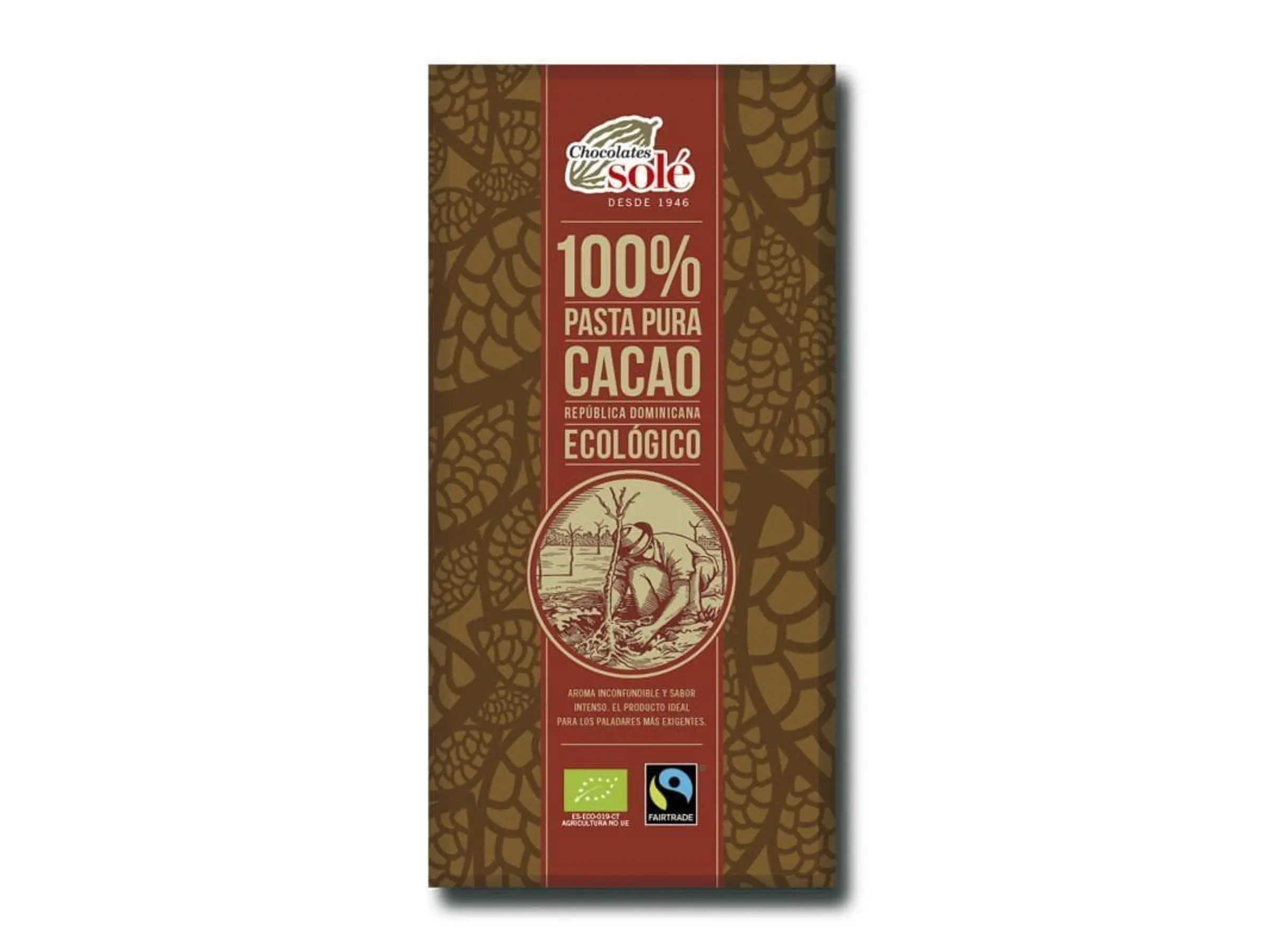 Chocolate Negro 100% Bio 100 Grs Solé 1