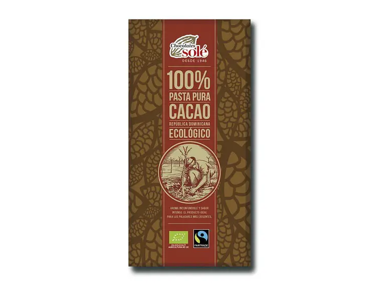 Chocolate Negro 100% Bio 100 Grs Solé 1