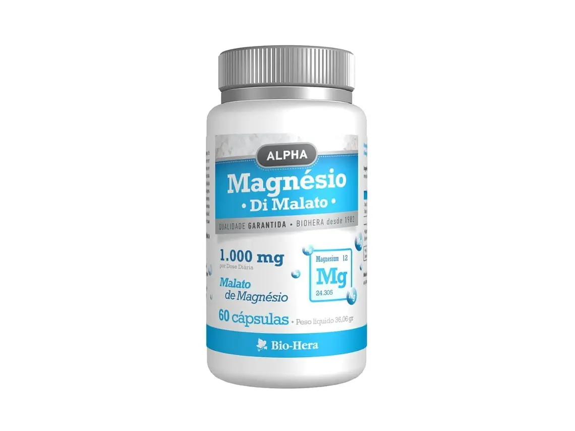 Magnésio Di Malato 60 Cápsulas BioHera 1
