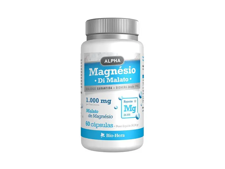 Magnésio Di Malato 60 Cápsulas BioHera 1