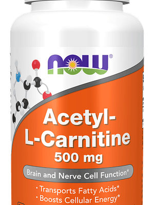 Acetyl L-Carnitine 500 Mg 50 Cápsulas Now