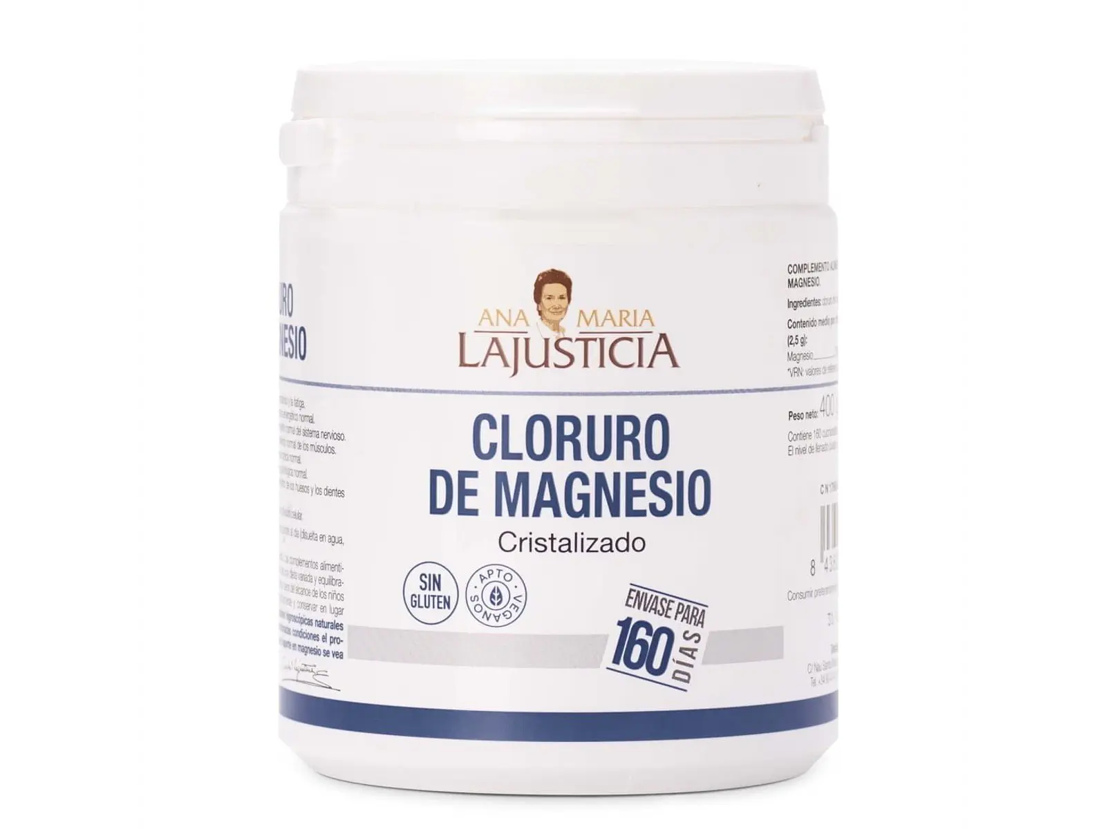 Cloreto De Magnésio Pó P.A 400 Grs Ana Maria La Justicia 1