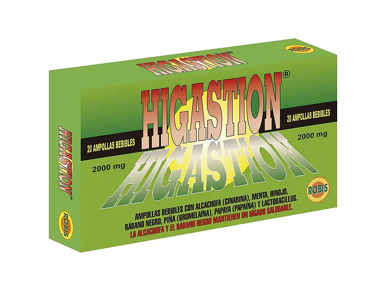 Higastion 20 Ampolas Robis 1