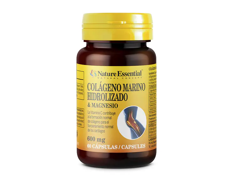 Colagénio Marinho Hidrolisado com Magnésio 600 mg 60 Cápsulas Nature Essential 1