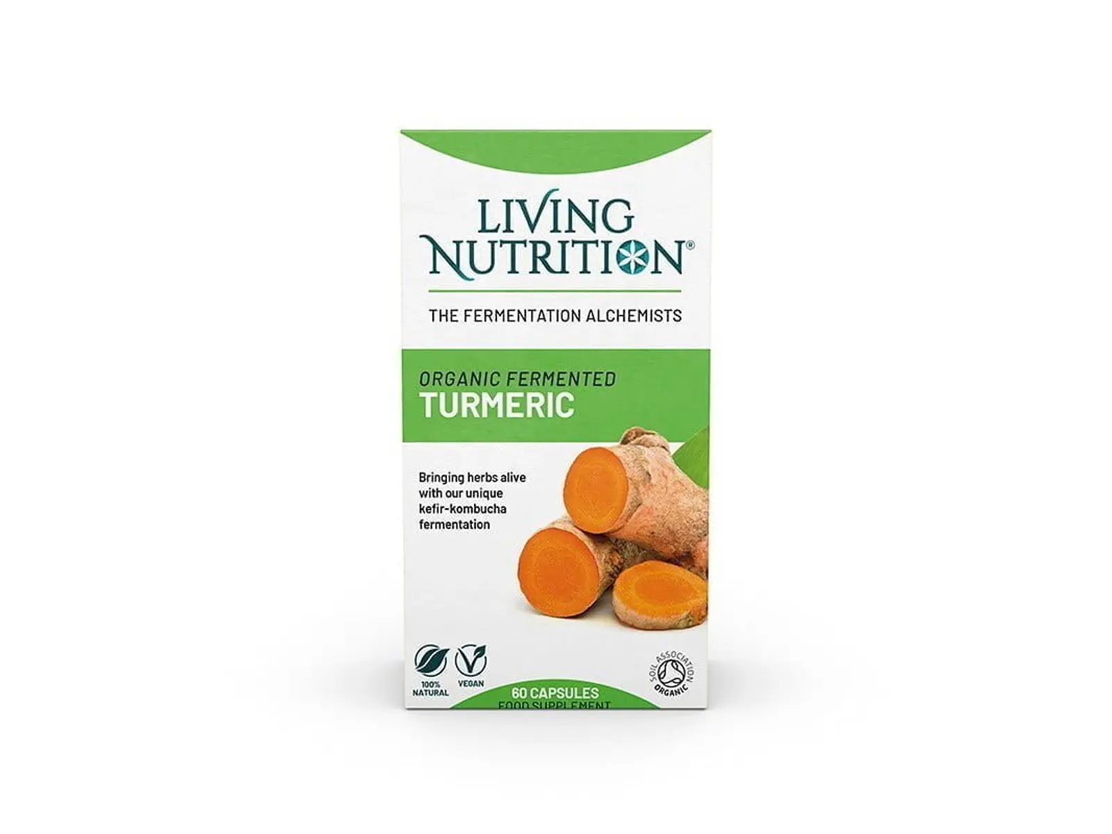 Curcuma Fermentada Bio 60 Cápsulas Living Nutrition 1