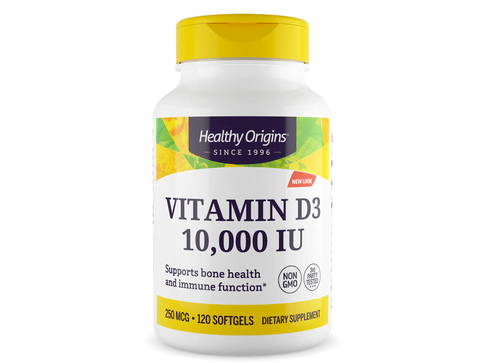 Vitamin D-3 10000 U.I. 120 Softgels Healthy Origins 1