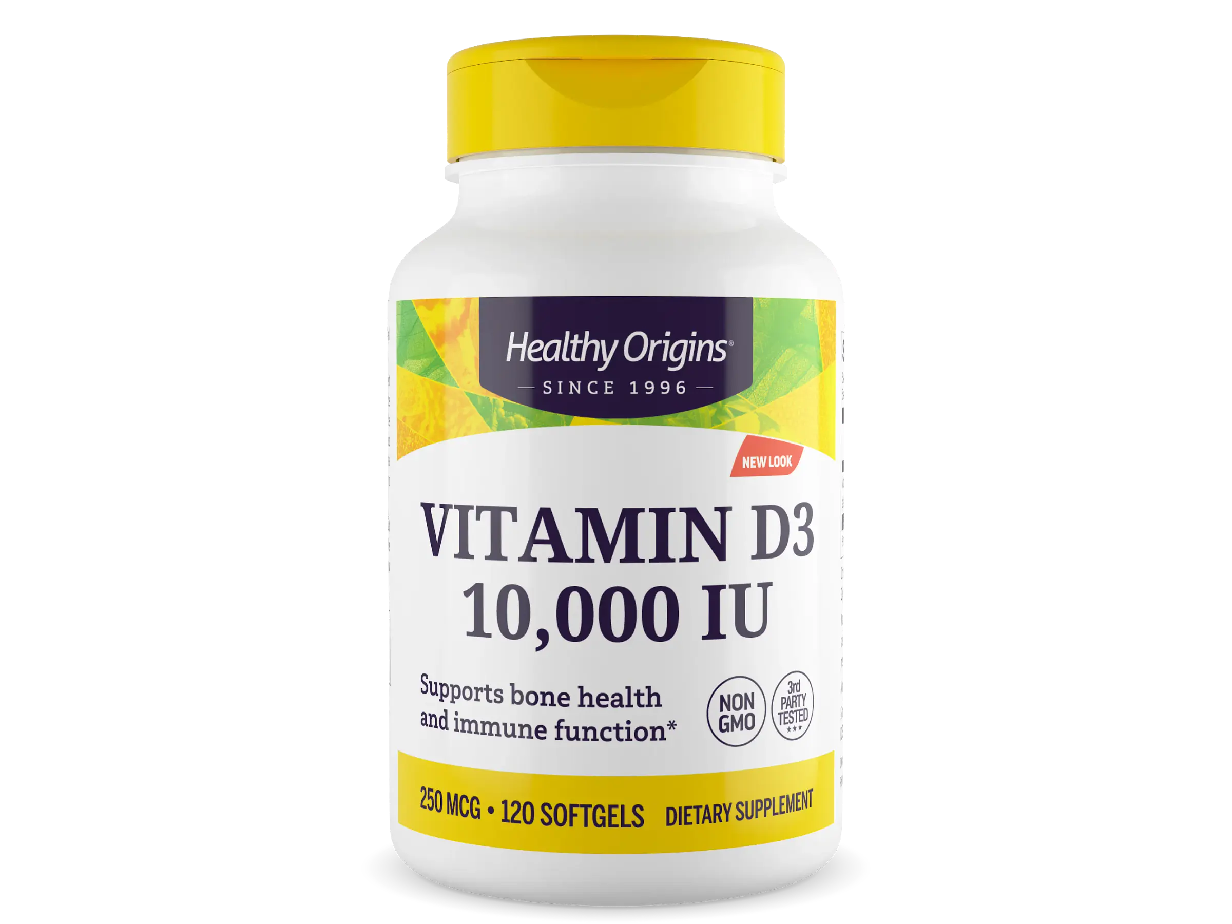 Vitamin D-3 10000 U.I. 120 Softgels Healthy Origins 1